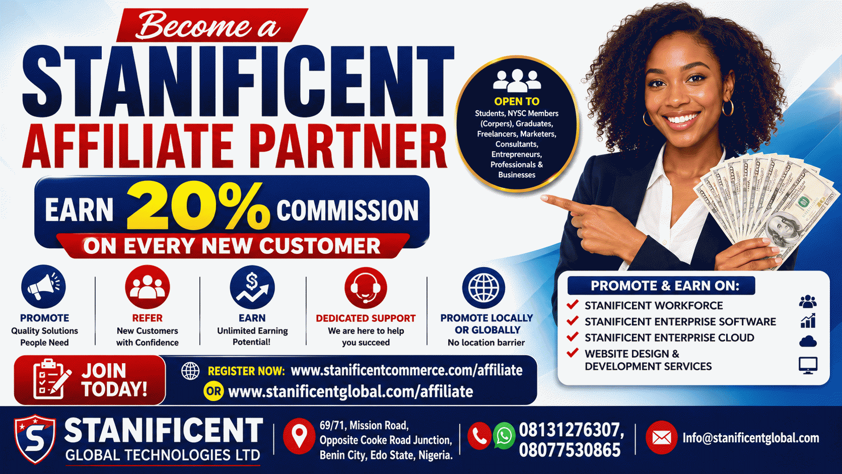 Become a STANIFICENT Affiliate Partner – Earn 20% Commission on Every New Customer
