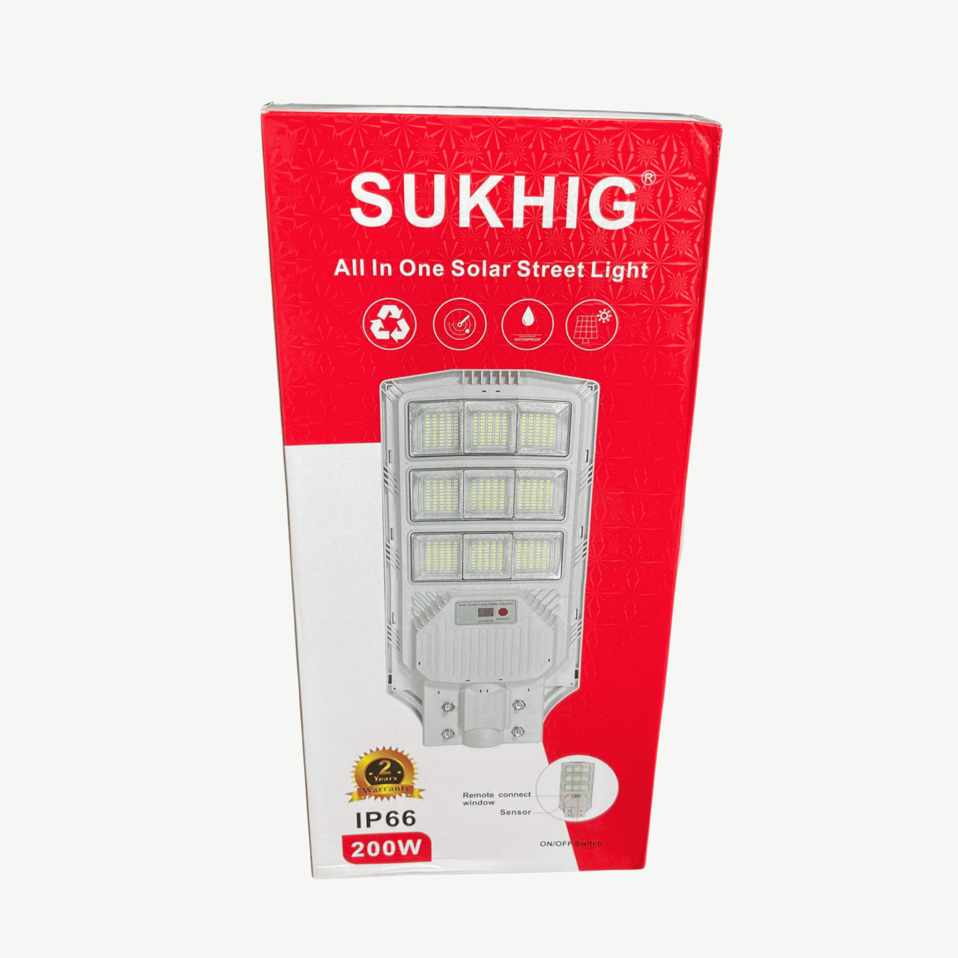 Sukhig 200watts All In One Solar Street Light