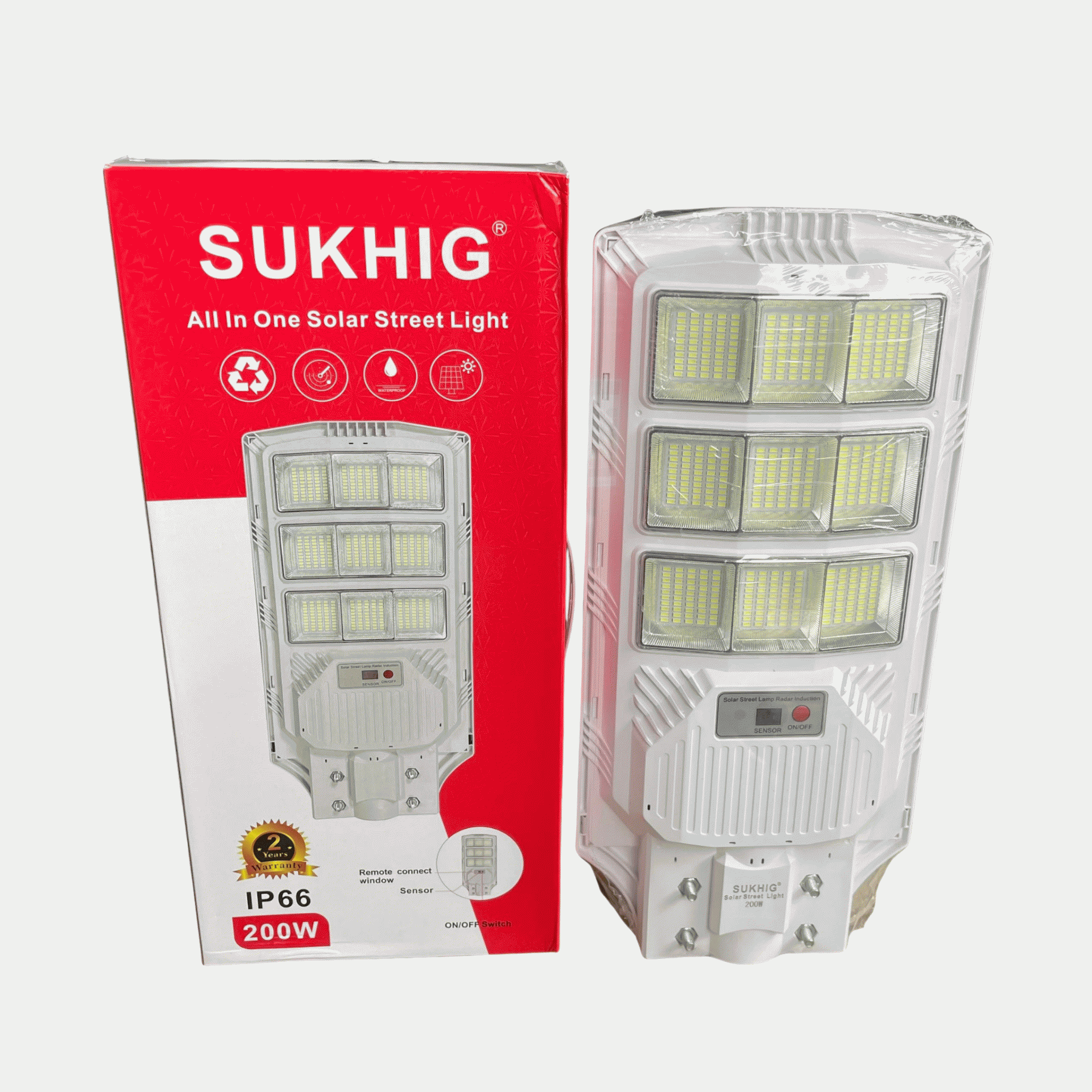 Sukhig 200watts All In One Solar Street Light