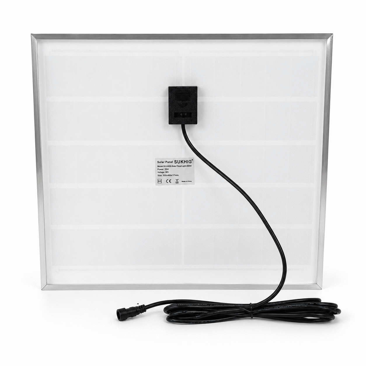 Sukhig 300watts Flood Light With 25watts Solar Panel (4)