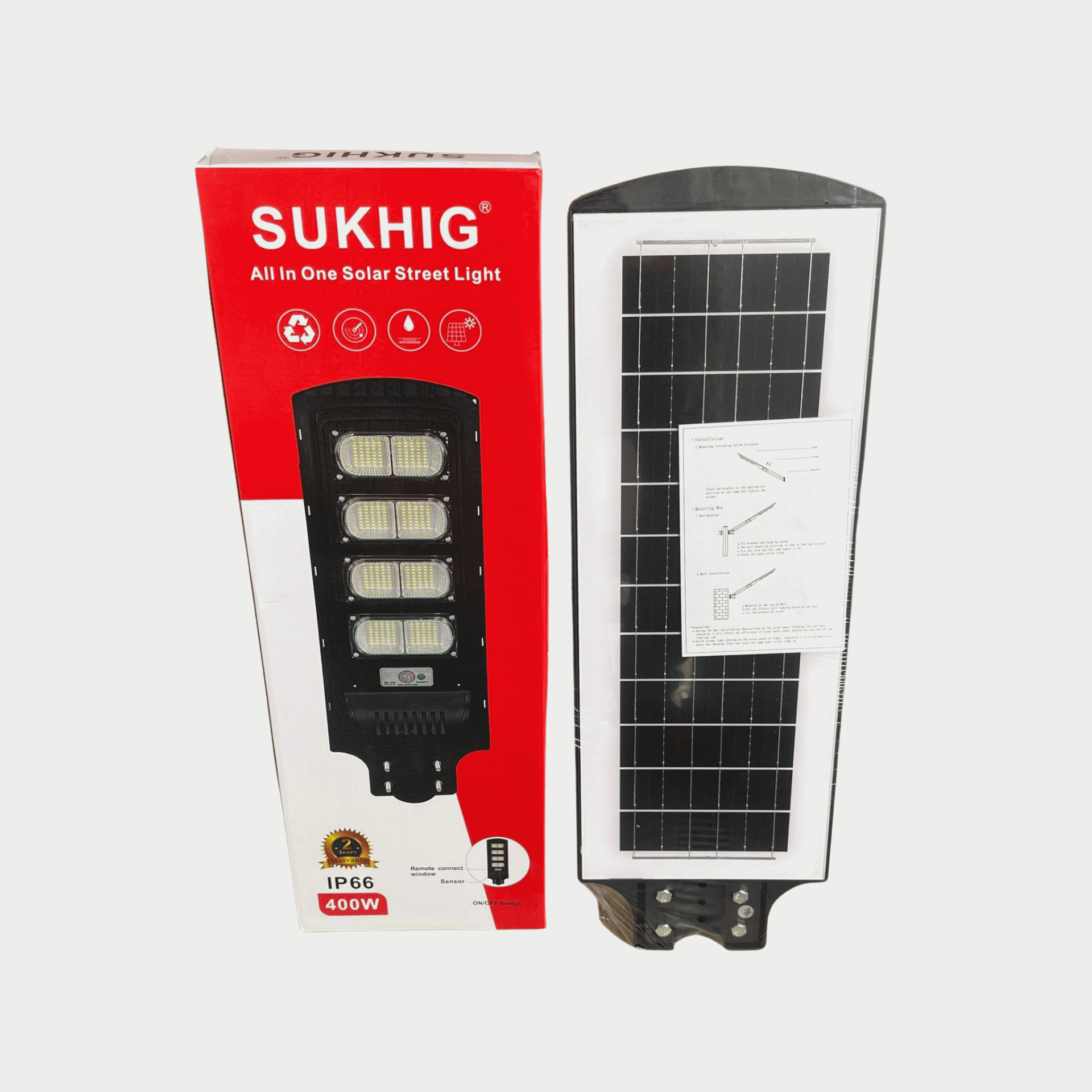 Sukhig 400watts All In One Solar Street Light