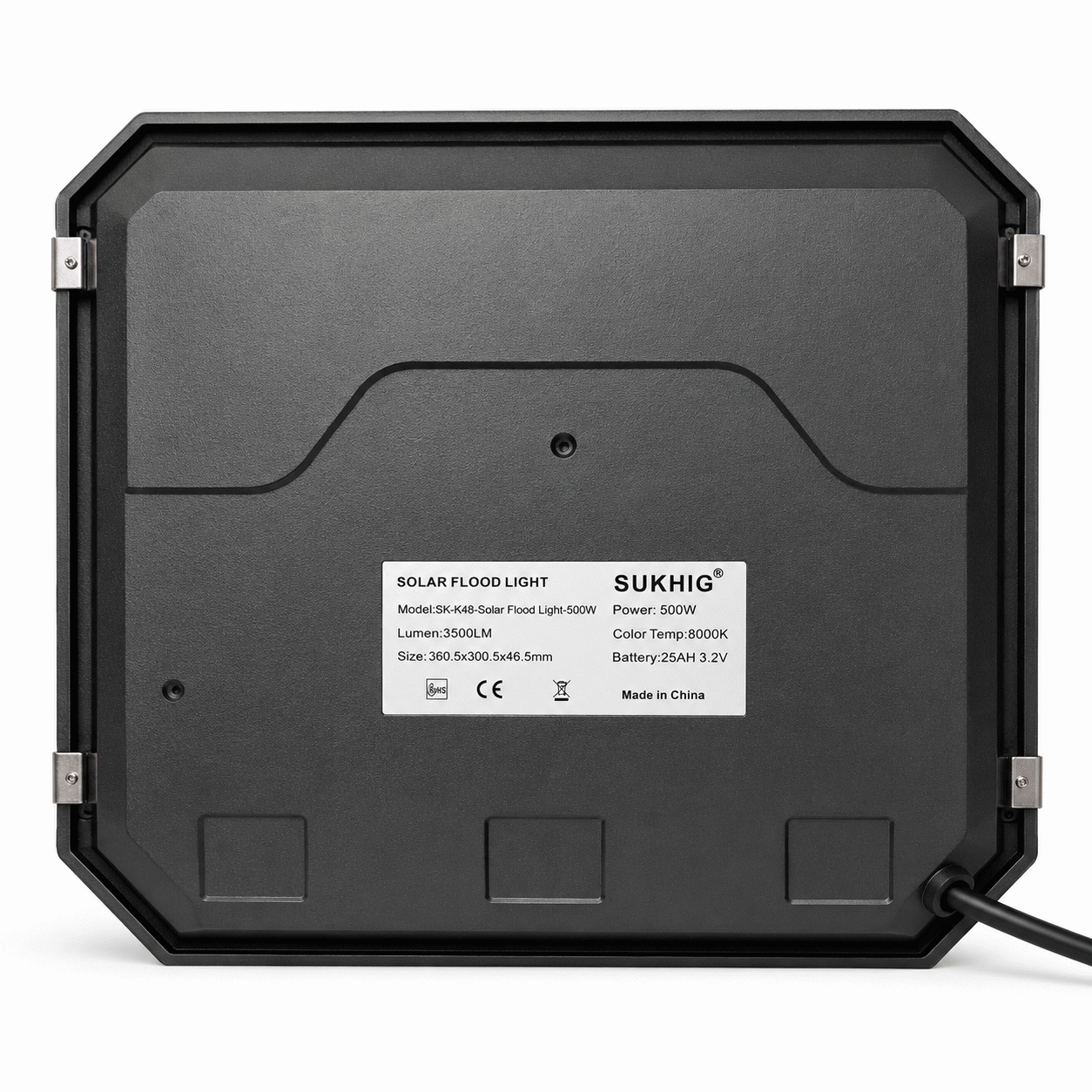 Sukhig 500watts Flood Light With 35watts Solar Panel (4)
