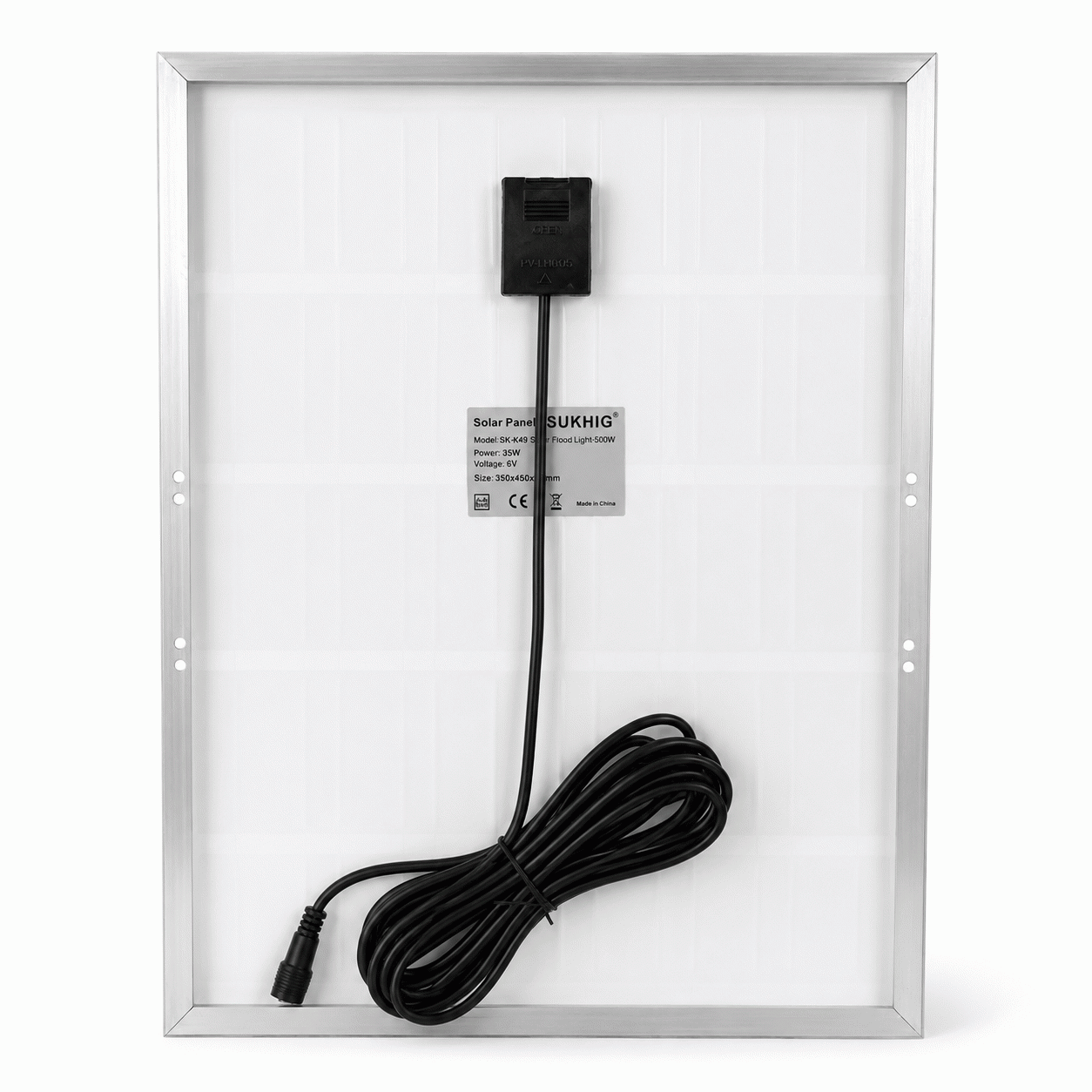 Sukhig 500watts Flood Light With 35watts Solar Panel (5)