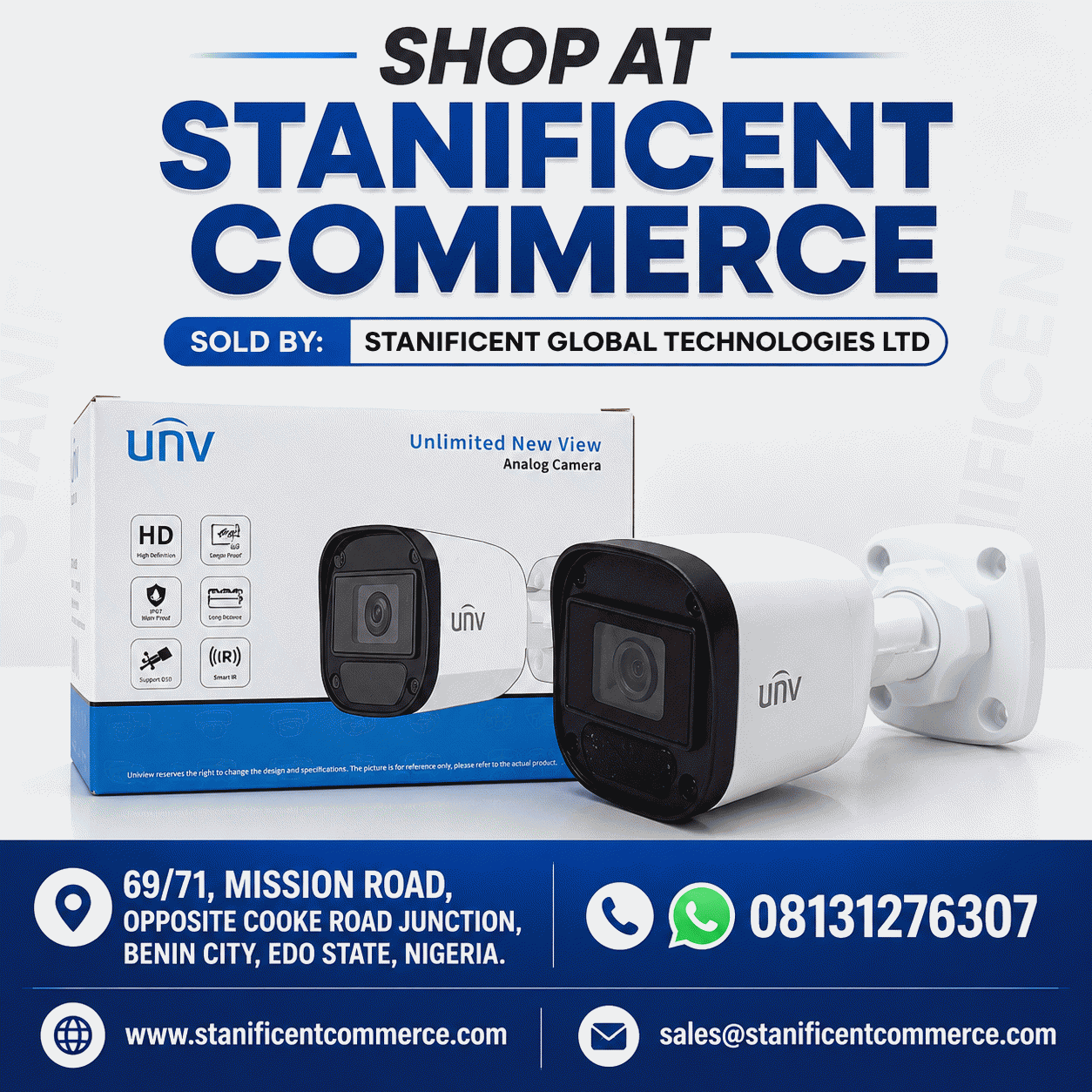 Uniview 2mp 1080p Outdoor Infrared Non Audio Camera (1)
