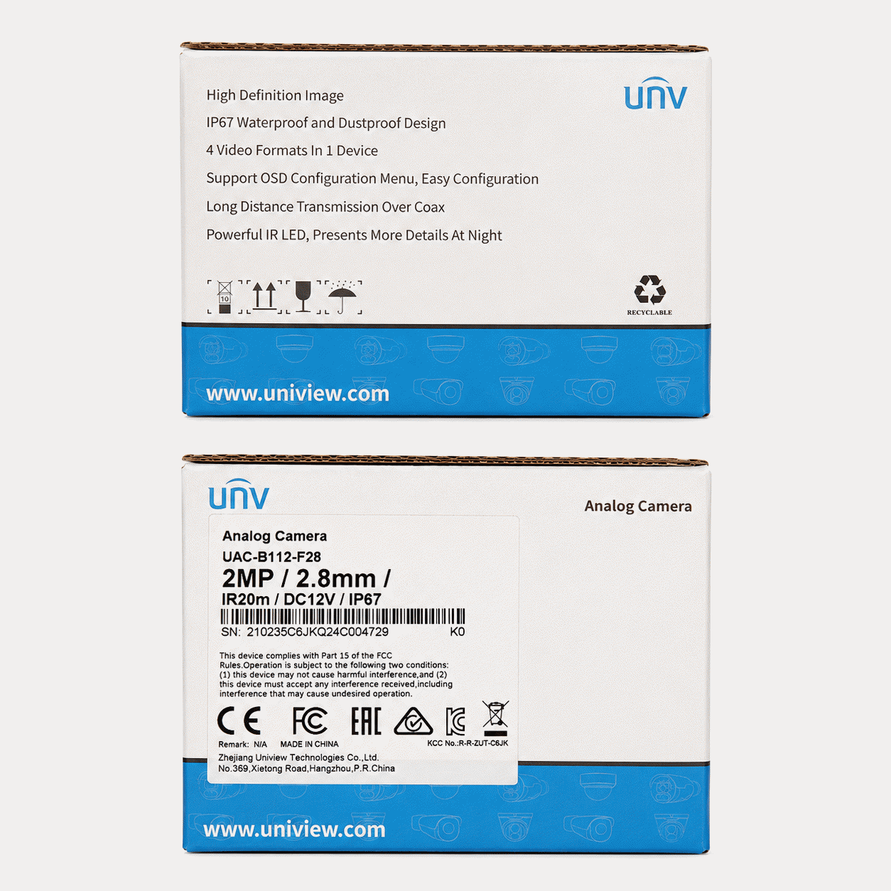Uniview 2mp 1080p Outdoor Infrared Non Audio Camera (2)