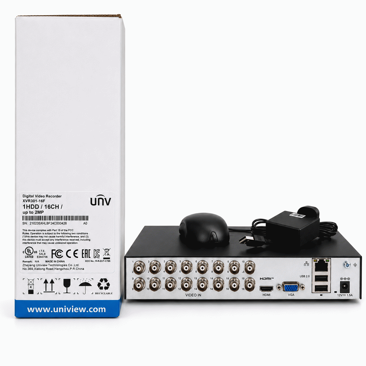 Uniview 2mp 16ch Audio Dvr