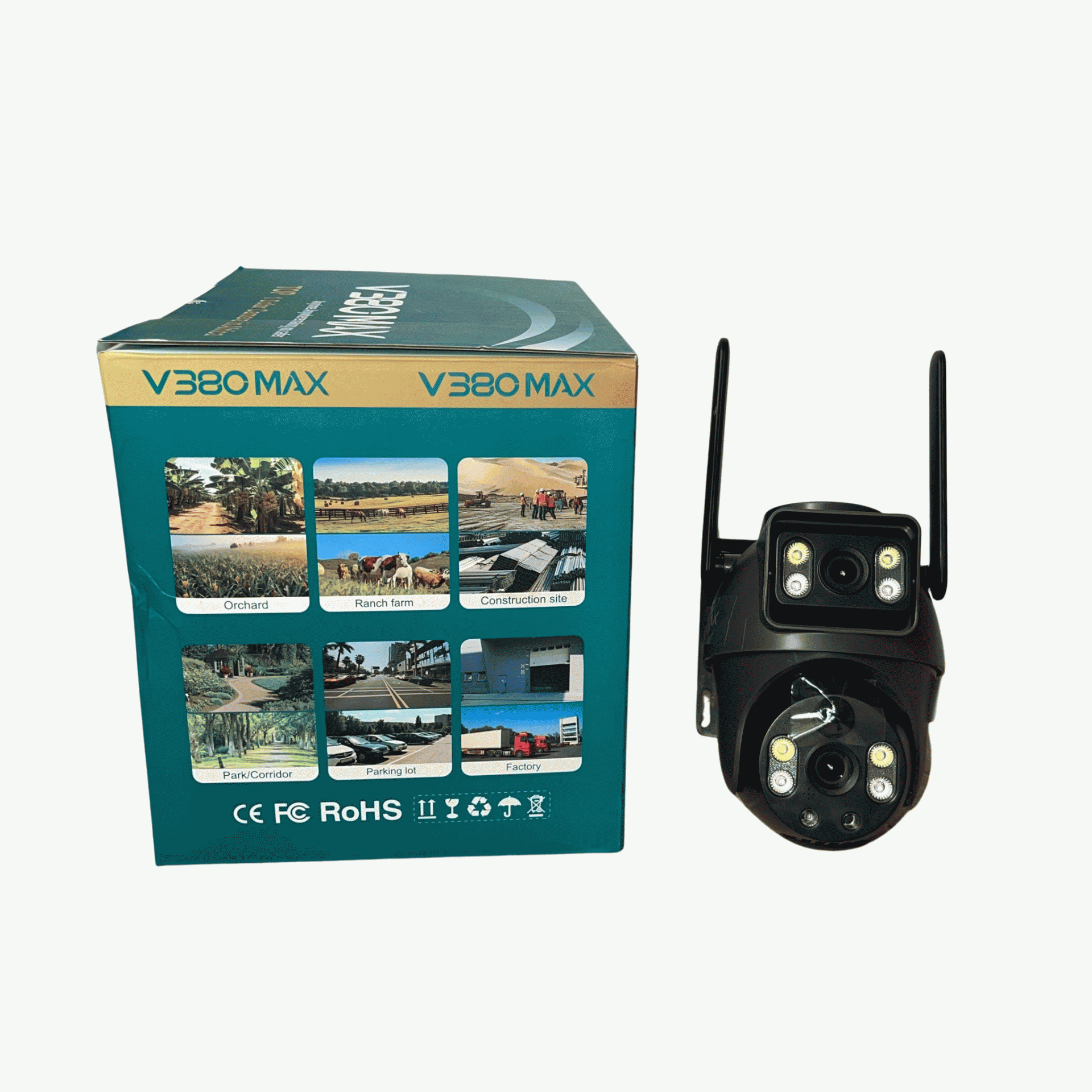 V380 Max 6mp Bp9 L Aov 4g Dual Lens Solar Ptz Mini Outdoor Camera With Auto Tracking