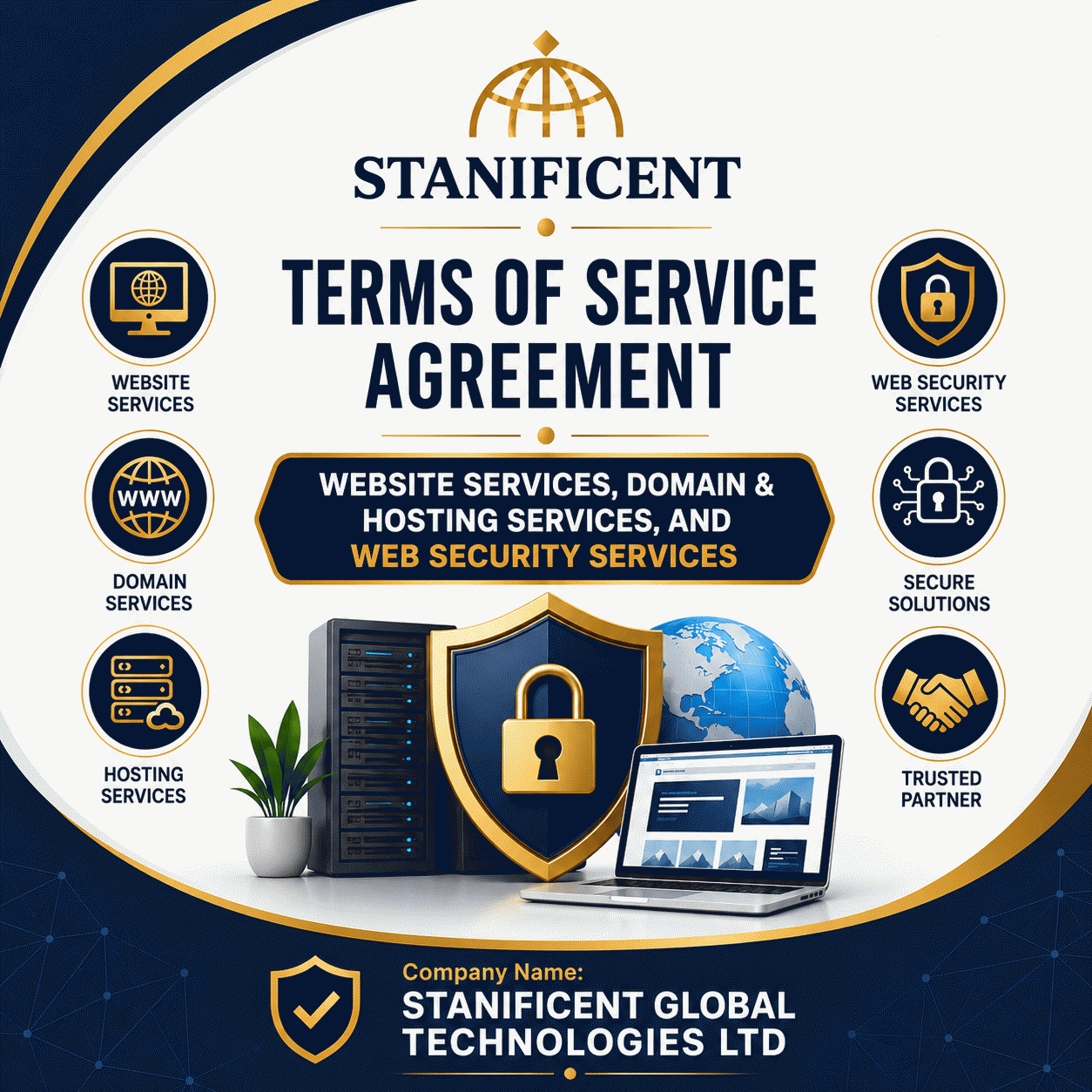 Website Services, Domain & Hosting Services, and Web Security Services Terms of Service Agreement